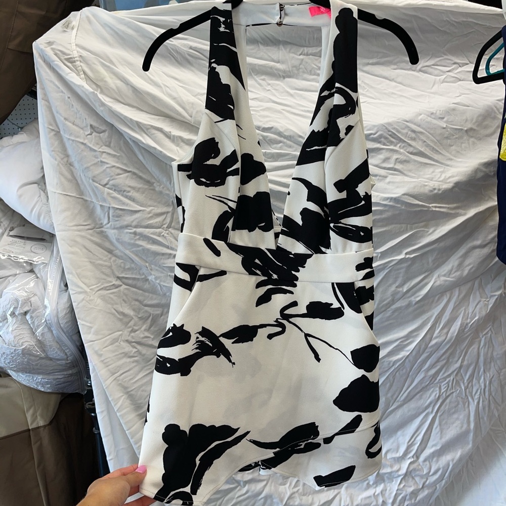 Black & White Romper